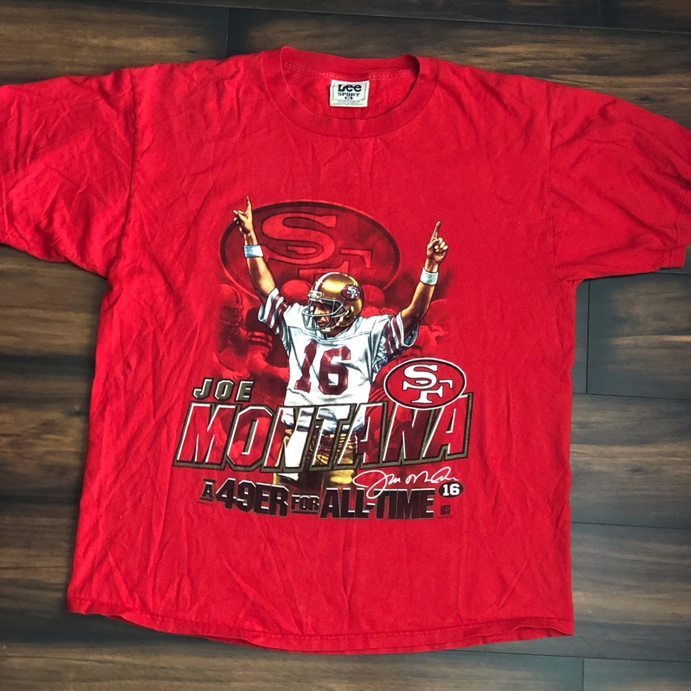 VTG Lee sport 49ers joe Montana Tee